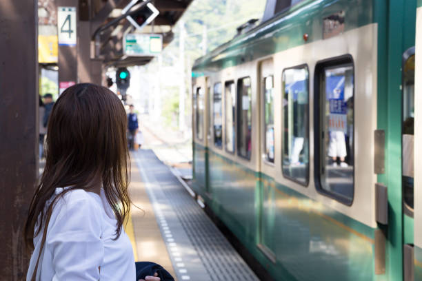 istock Beautiful woman sightseeing in Kamakura 678158646