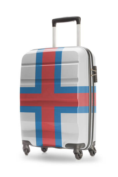 istock Suitcase with national flag on it - Faroe Islands 678170640