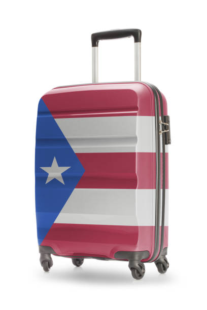 istock Suitcase with national flag on it - Puerto Rico 678180468