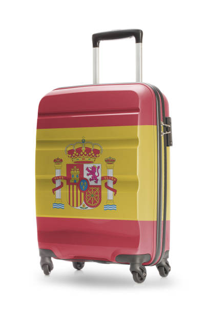 istock Suitcase with national flag on it - Spain 678183220