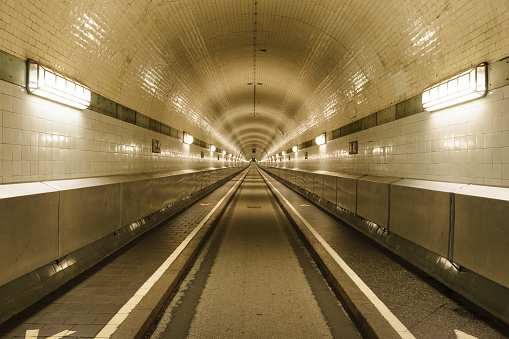 St- Pauli Elbe tunnel, Hamburg, Germany