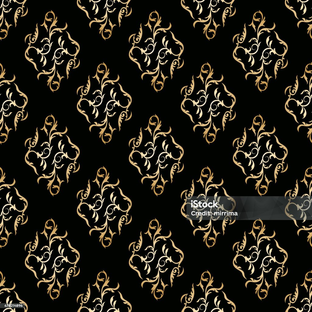 Golden Simple Pattern Golden Seamless Pattern Stock Illustration - Download Image Now ...