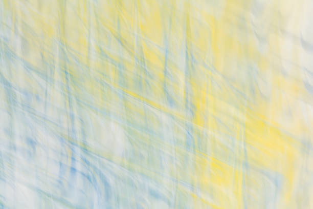 Yellow blue defocused art abstract background stock photo