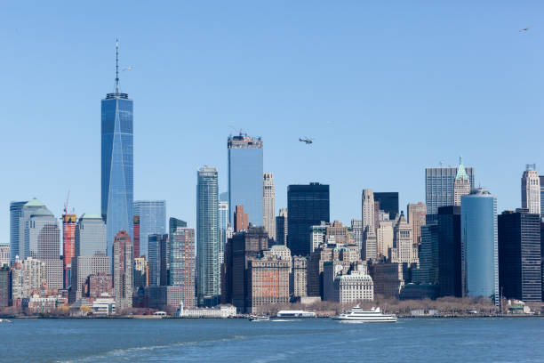 istock Lower Manhattan Skyline with Freedom Tower 678222120