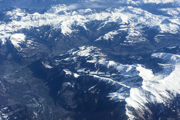 istock Aerial view of the Alps 678243408