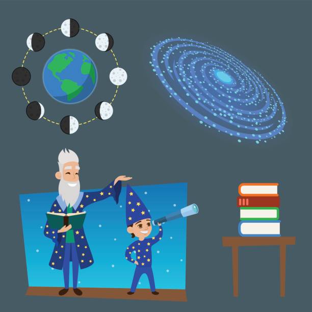 istock Astrology astronomy icons planet science universe space radar cosmos sign universe vector illustration 678248280