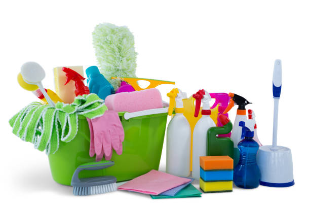istock Cleaning equipment with bucket 678269804