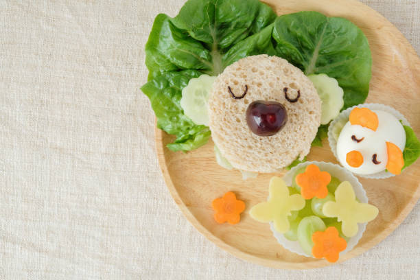 istock Koala bear lunch plate, fun food art for kids 678294362