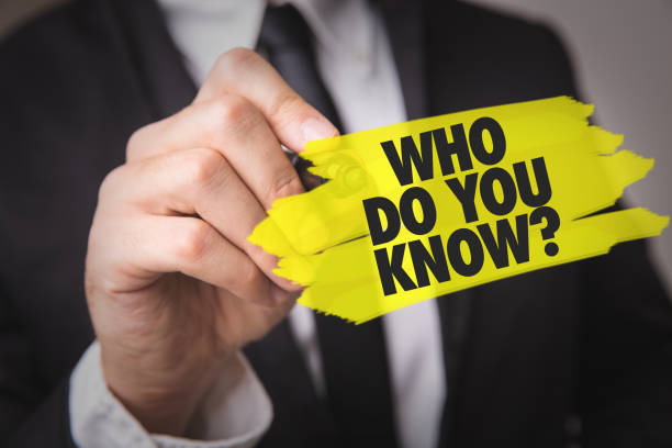 Who Do You Know? stock photo