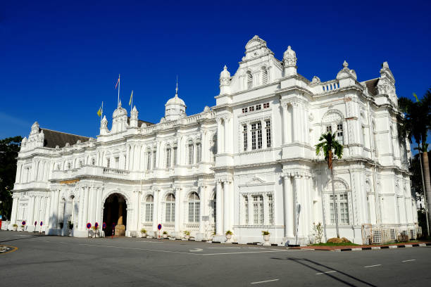 istock City Hall, Georgetown. Penang, Malaysia. 678325218