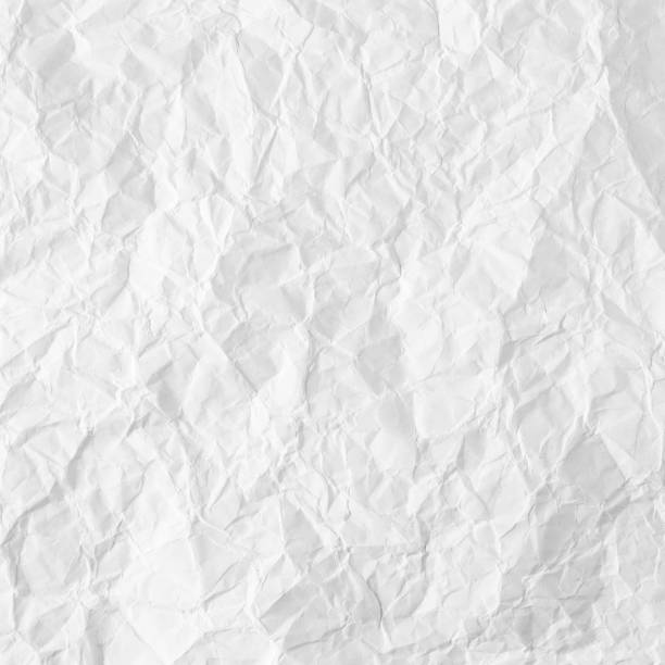 istock Textured blank crumpled paper of white color 678326928