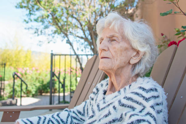 istock Senior Women Lost in Thoughts 678338278