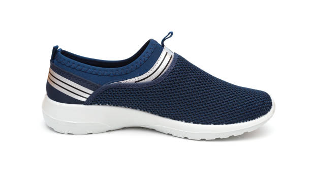 istock blue leisure shoe for man on white background 678341252