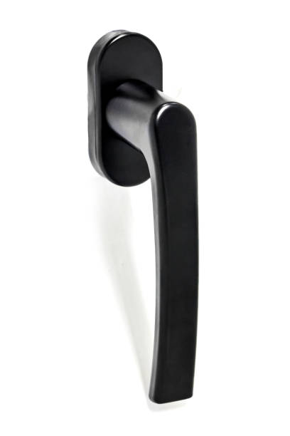 istock Glass window with black handles set 678344084