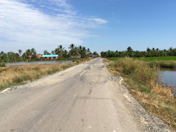 istock asphalt road in country Thailand 678368884