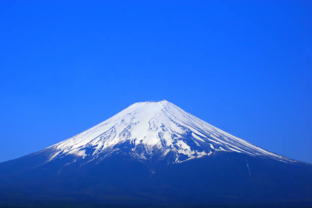 Mt.Fuji of blue sky from Fujiyoshida City 04/30/2017