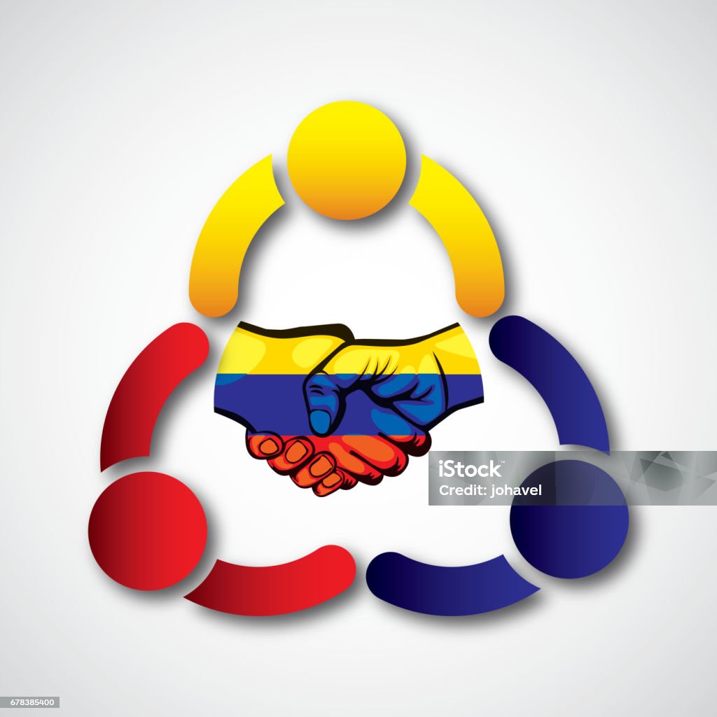 Simbol Perjanjian Perdamaian Kolombia Ilustrasi Stok - Unduh Gambar