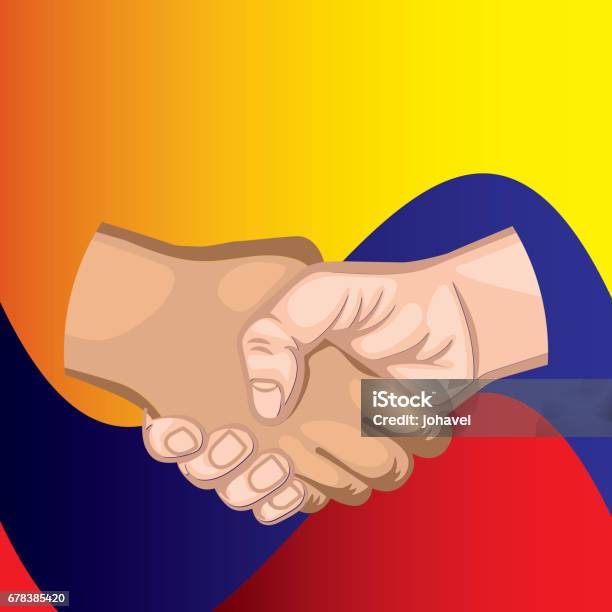 Simbol Perjanjian Perdamaian Kolombia Ilustrasi Stok - Unduh Gambar