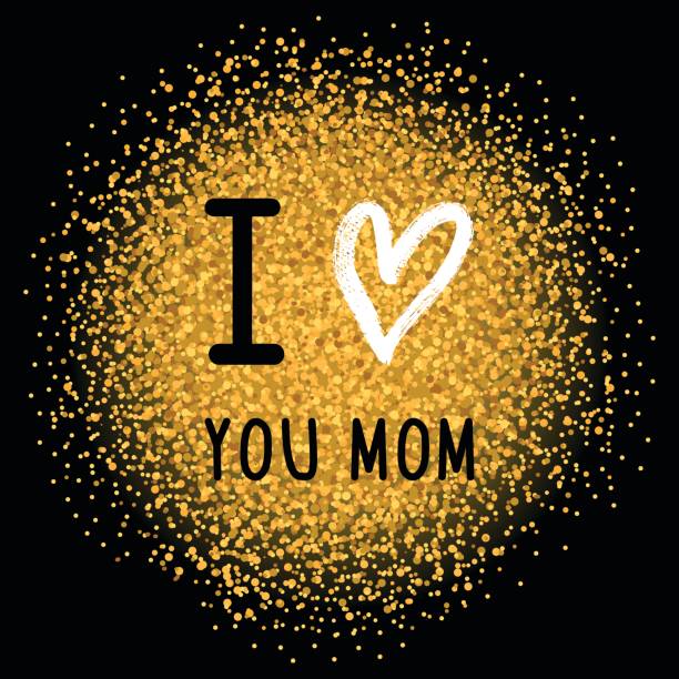 Vector I Love You Mom Phrase With A Hand Drawn Heart On The Glitter Background Stock Illustration - Download Image Now - iStock Vector I Love You Mom Phrase With A Hand Drawn Heart On The Glitter Background Stock Illustration - Download Image Now - iStock