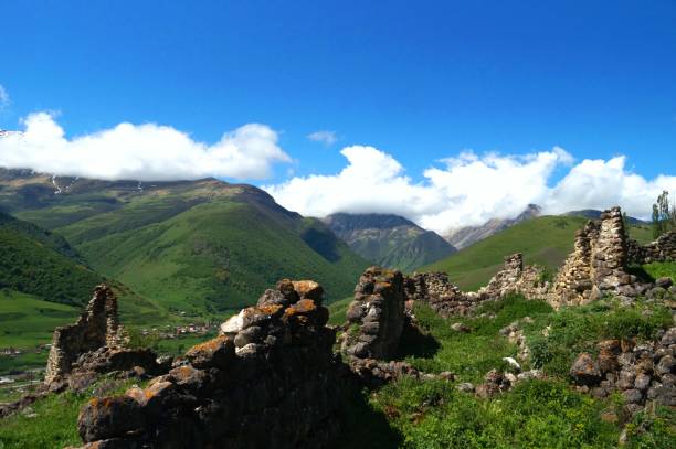 istock Old ruined tower in the mountains 678462608