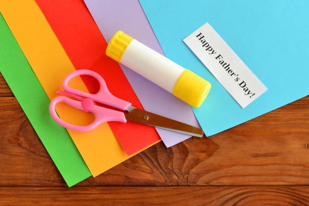 istock Set for greeting card father's day 678463784