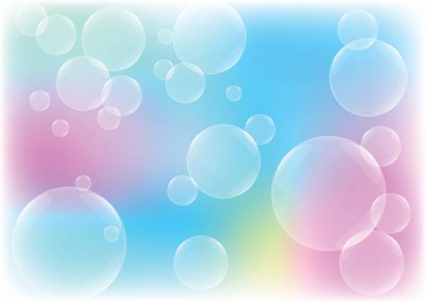 Abstract Bubbles with blue color background concept design Abstract Bubbles with blue color background concept design frangula alnus stock illustrations