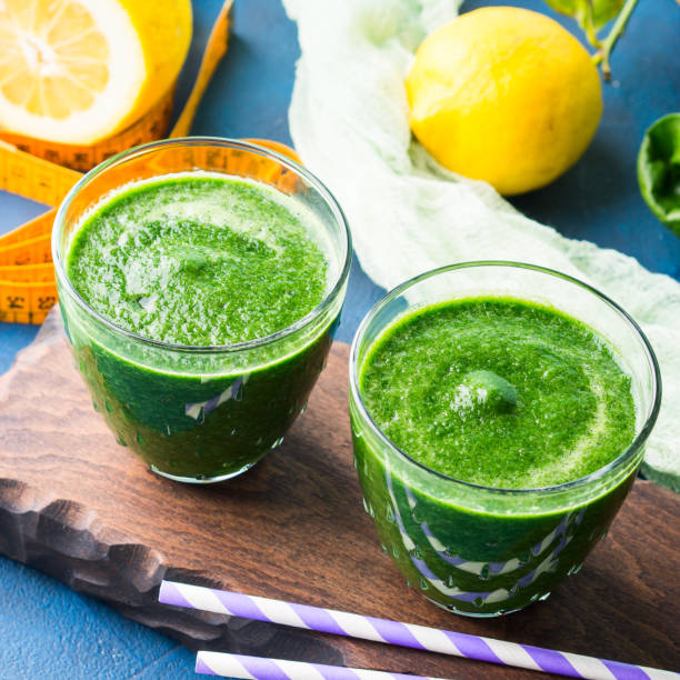 istock Green detox smoothie for diet 678466844