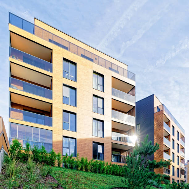 istock Modern european residential building quarter 678476928