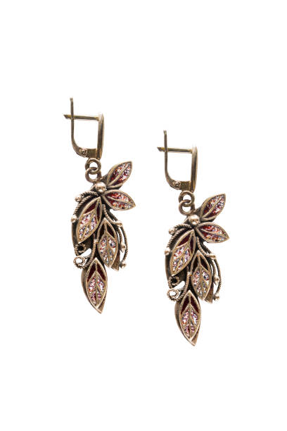 istock Vintage earrings isolated 678479010