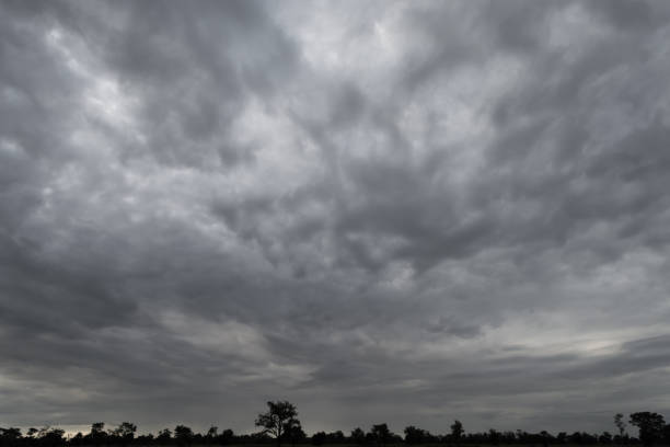 istock black cloud rainstorm in the vast sky 678490604