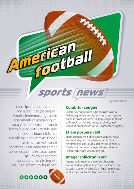 American football American football Sports news. EPS10. american football bookies promotional codes stock illustrations