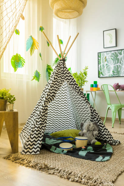 istock Tent in children's room 678502586