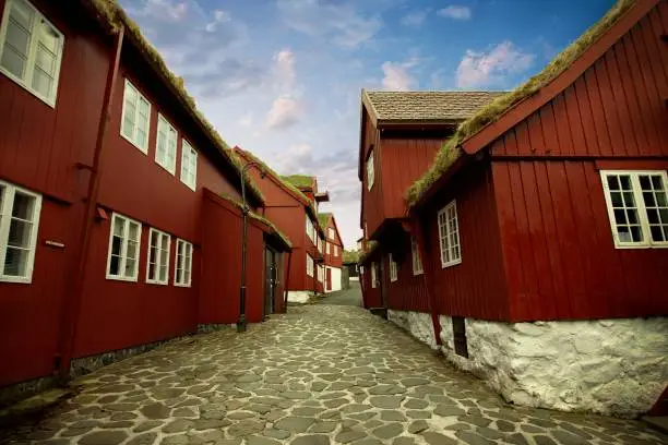 Photo of The capital city of Torshavn in the Faroe Islands