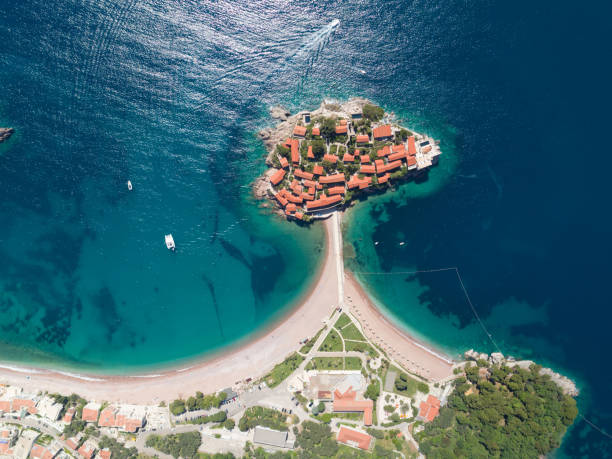istock Sveti Stefan island in Budva, Montenegro 678510950