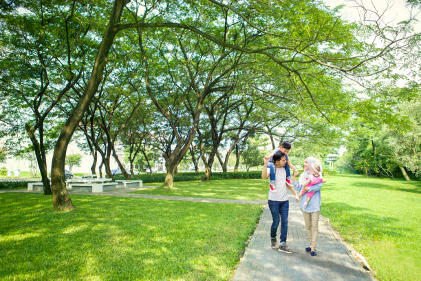 istock Muslim family spending time in the park 678512824
