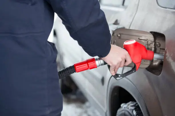 Photo of The refueling gasoline service.