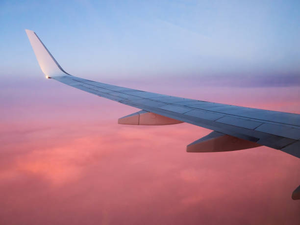 istock View of the wing aircraft 678514030