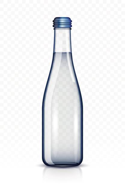 glasflasche wasser - gurgling stock-grafiken, -clipart, -cartoons und -symbole