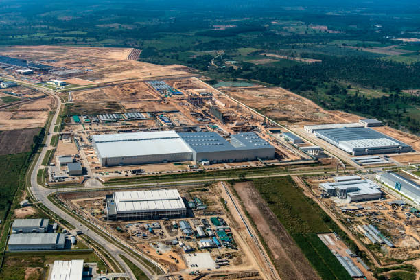 istock Industrial estate land development earthmoving 678532516