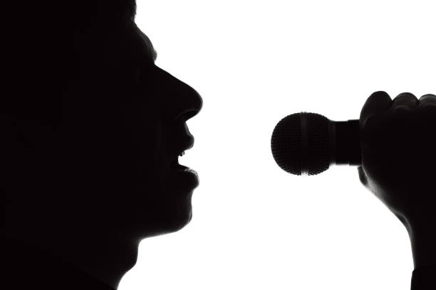 istock Silhouette portrait of a singer 678535950