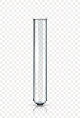 empty laboratory test tube