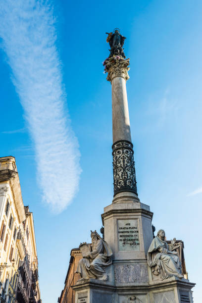 istock Column of the Immaculate Conception in Rome, Italy 678545268