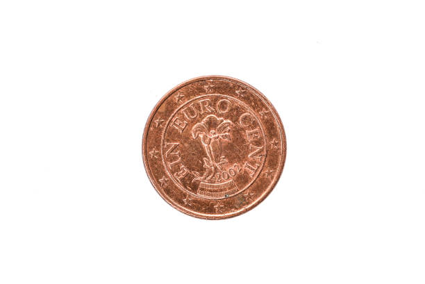 istock Old used and worn out 1 cent coin. 678552516