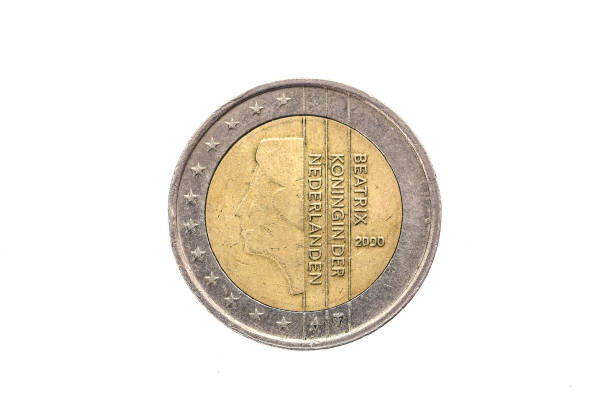 istock Old used and worn out 2 euro coin. 678554036