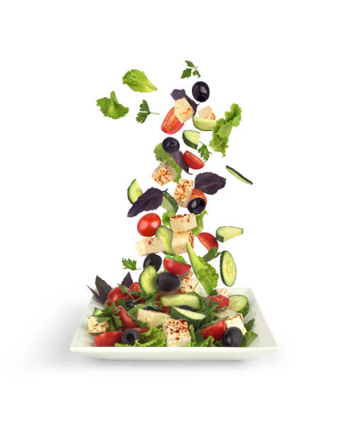 istock salad ingredients on a white background 678555392