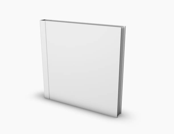istock Square book with hard cover presentation mock up. 678556684