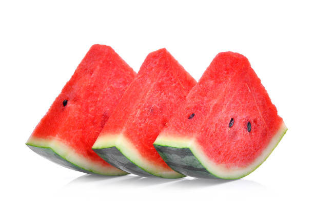 istock sliced fresh watermelon isolated on white background 678594376