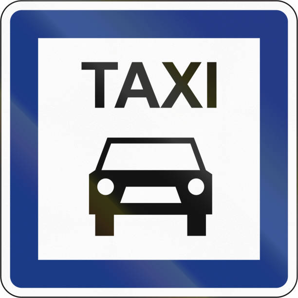 istock Slovenian guide road sign - Taxi stop 678604268