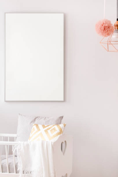 istock Newborn bedroom with cradle 678605860