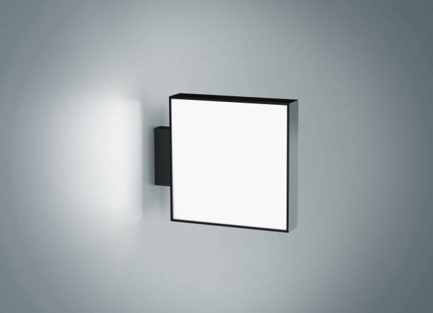 istock Blank store signage design mock up isolated 678609074